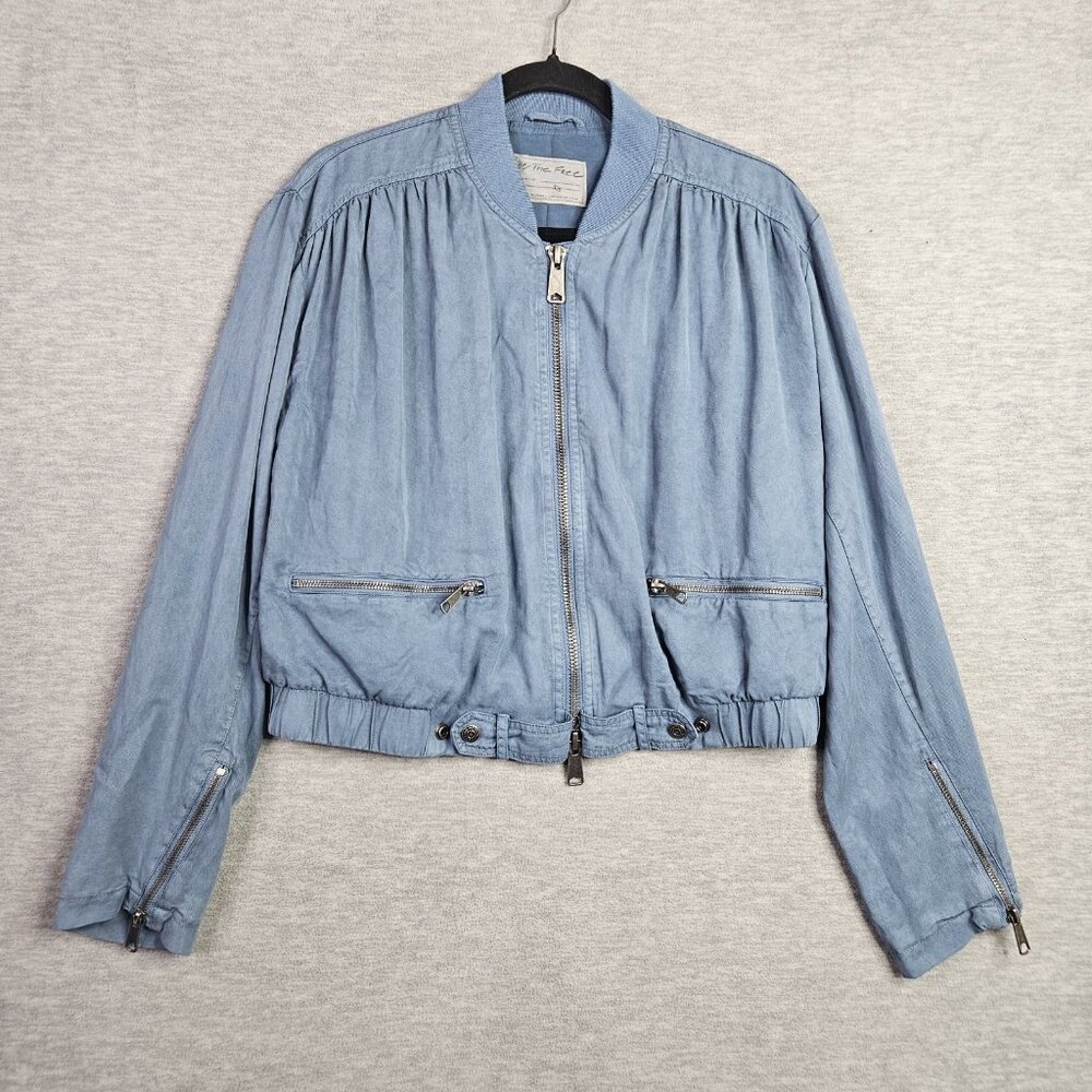 We The Free Women's Knock Out Siren Bomber Full Zip Jacket Size XS